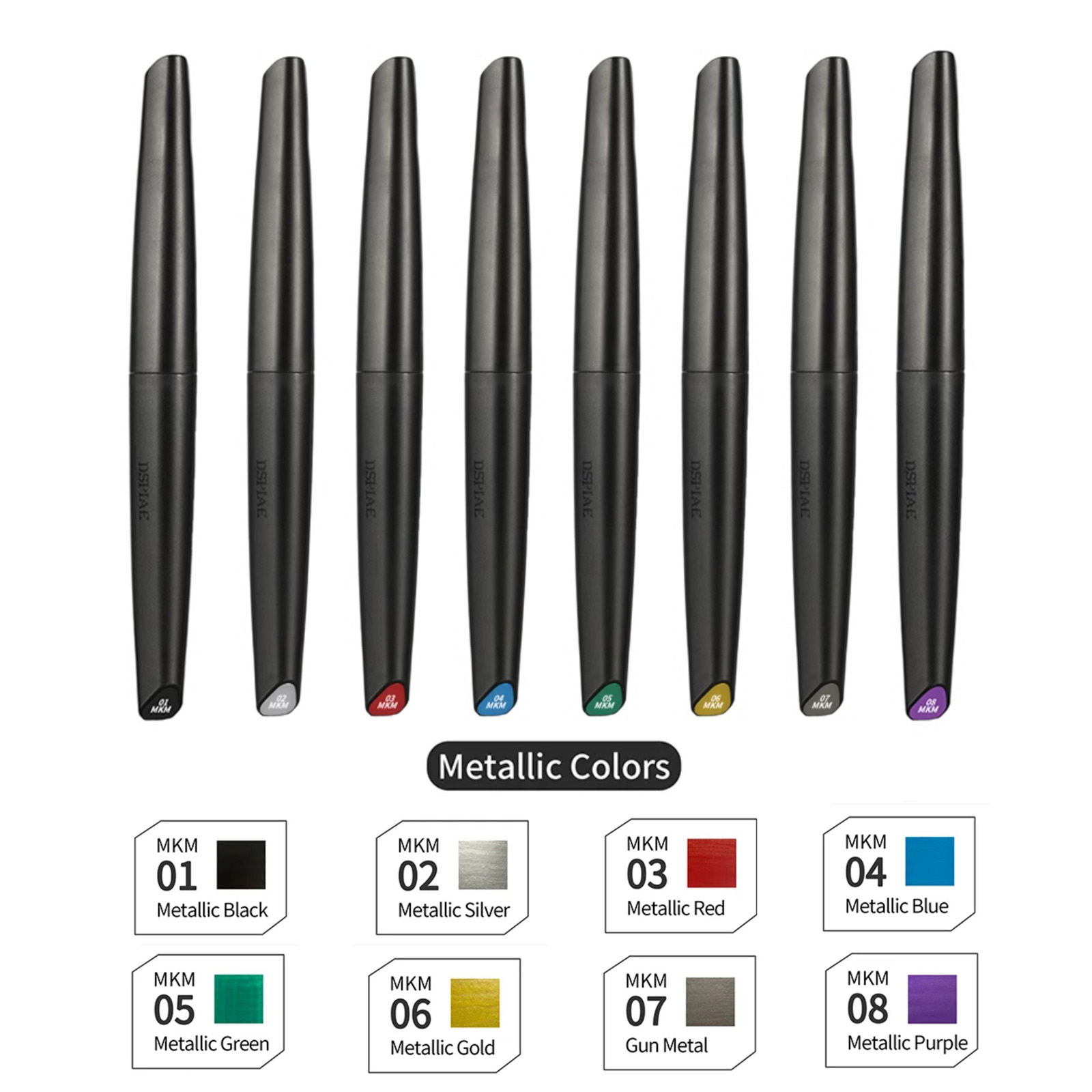 Metallic Paint Set - DSPIAE Kit pennarello a base d'acqua