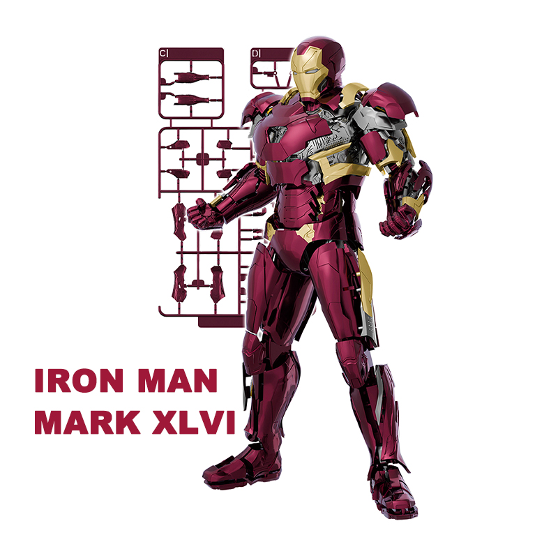 Model Kit Iron Sickle - Fondjoy Figura Anime Iron Man MK46,
