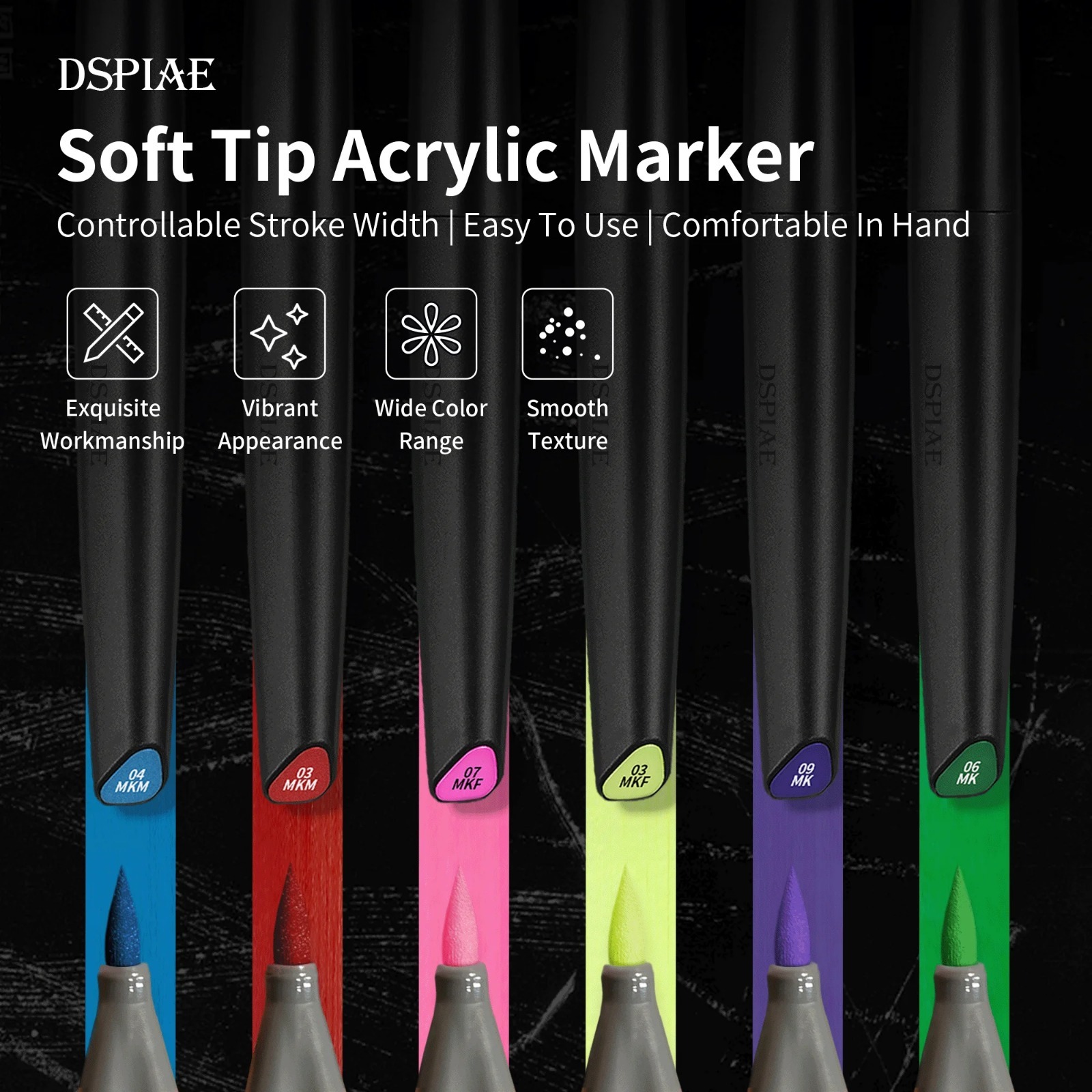 Metallic Paint Set - Kit di Pennarelli a Punta Morbida