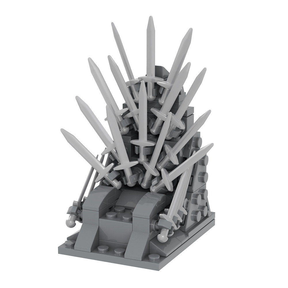 MOC Iron Trono Spada Sedia Dra - Model Kit Iron Sickle recensione e prezzo